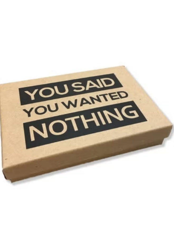 general Box of Nothing - Funny Gag Gift for People Who Want Nothing | Perfect Prank Stocking Stuffer for Birthdays, Anniversarie - Image 2